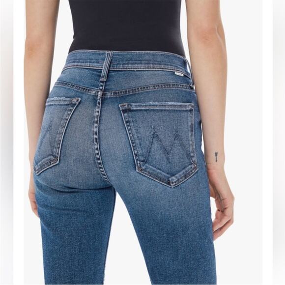 Mother Jeans The Tomcat Ankle High Rise Straight Leg Distressed 24 Roughing It - Picture 3 of 15